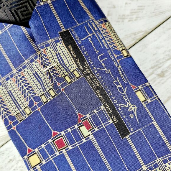 Frank Lloyd Wright Tree Of Life Silk Tie - Picture 6 of 8